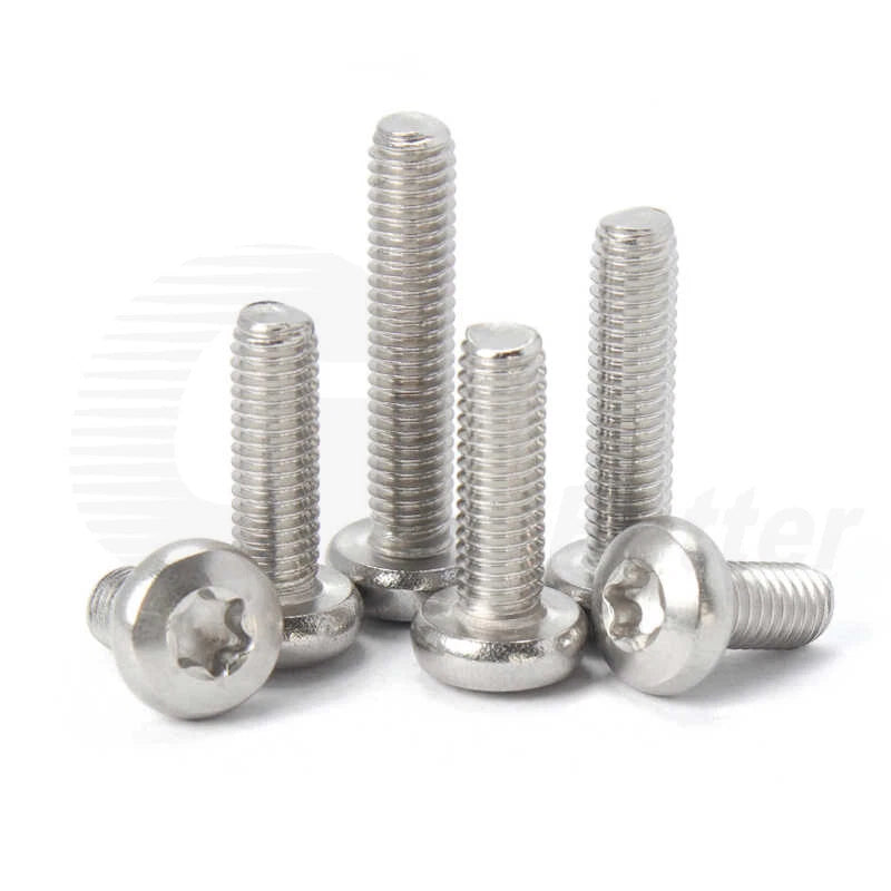 T3–T50 Torx Pan Head Machine Screws – M1.4 to M10, A2 Stainless Steel (3–100mm)
