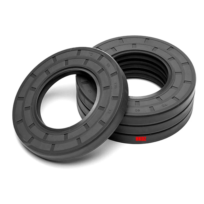 NBR Rotary Shaft Oil Seals — Metric TC Skeleton Nitrile Sealing Lip (34–420mm ID)