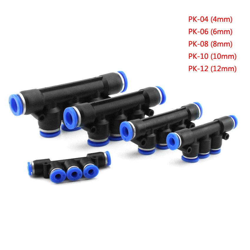 Pneumatic Push-In Tube Fittings | Air Line Quick Connectors 4–16mm OD