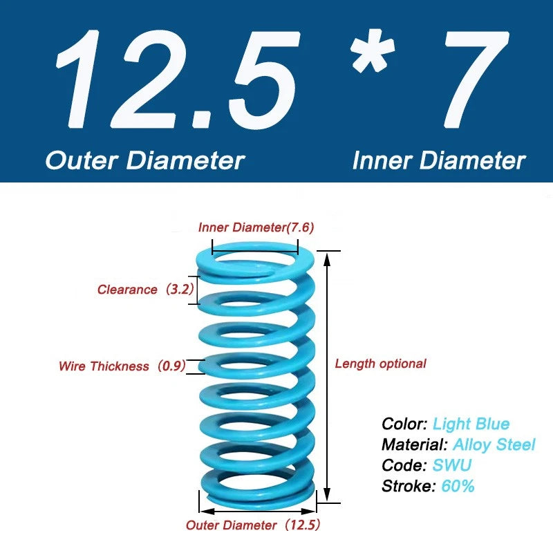 Compression Rate 60% Heavy Duty Stiff Heavy Load Die Spring Compression Spring
