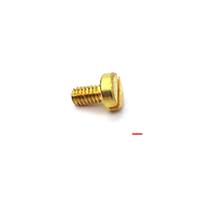 M1–M3 Brass Slotted Pan Head Machine Screws – DIN84, Flathead Drive, 2–10mm Lengths