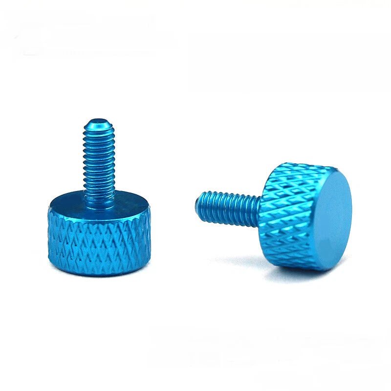 M3 Colored Aluminum Knurled Thumb Screws — 4 Lengths, 10 Colors, Hand - Turn Knob Bolts - HomeDIYer
