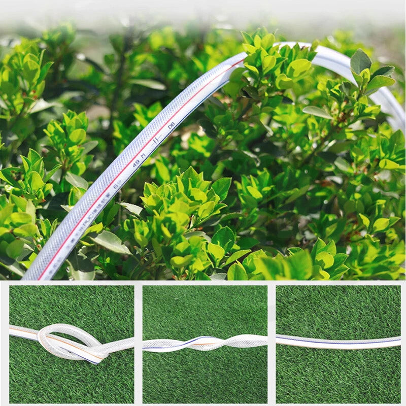 Clear Flexible PVC Braided Hose Pipe — Food Grade, Reinforced, Water Oil Air Tube
