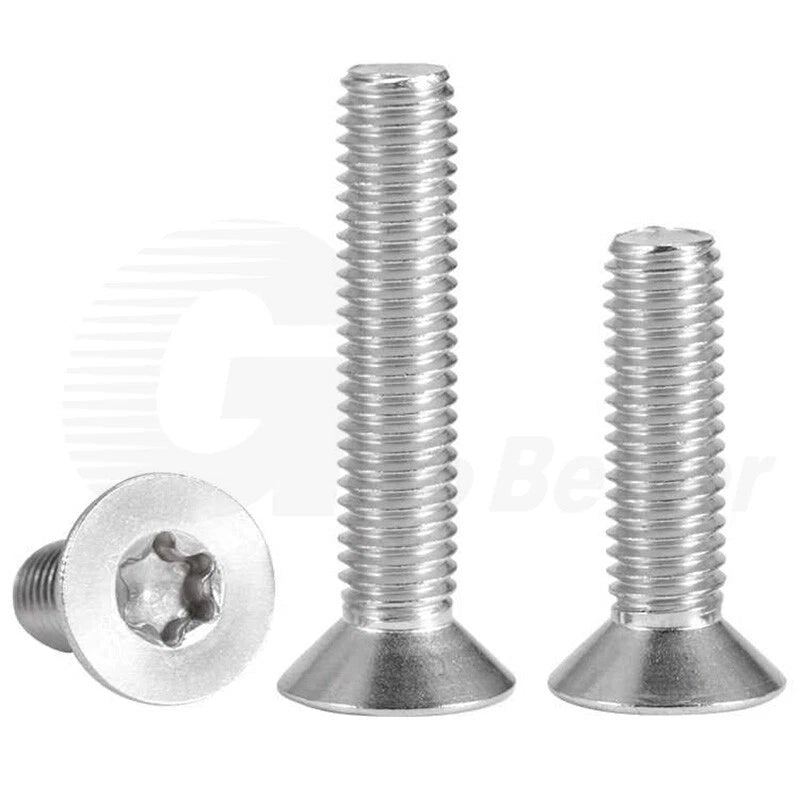 M1.4–M12 Torx Countersunk Machine Screws – A2 Stainless Steel, DIN 965 (3–100mm)