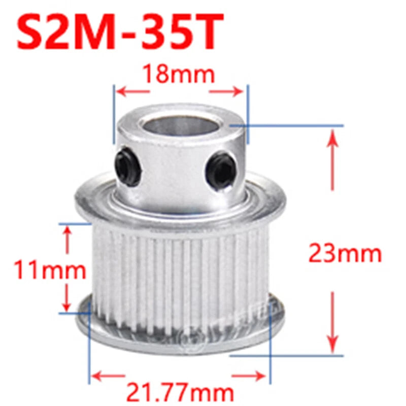 S2M 28-50T Timing Pulley 10mm Belt Synchronous Wheel Gear 3D Printer Bore 4-15mm
