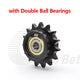 1/2" Pitch Steel Idler Sprocket with Ball Bearing for 08B Roller Chain Tensioner