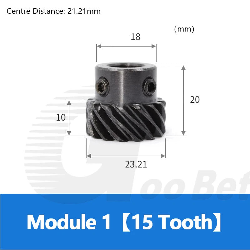 Module 1 1.5 2 Helical Gear C45 Steel Left-handed 45° 13 - 30 Tooth Motor Pinion