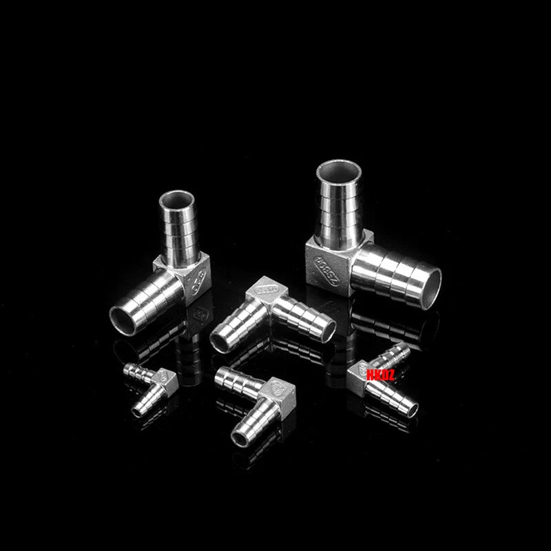 304 Stainless Steel Hose Barb 90° Elbow Fitting — BSP Taper Thread