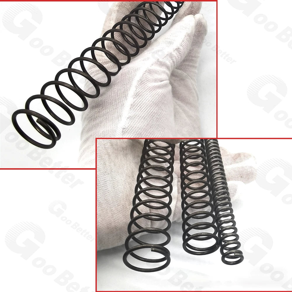Black Compression Spring 6mm Wire Dia 155-190mm Length Pressure Springs Steel