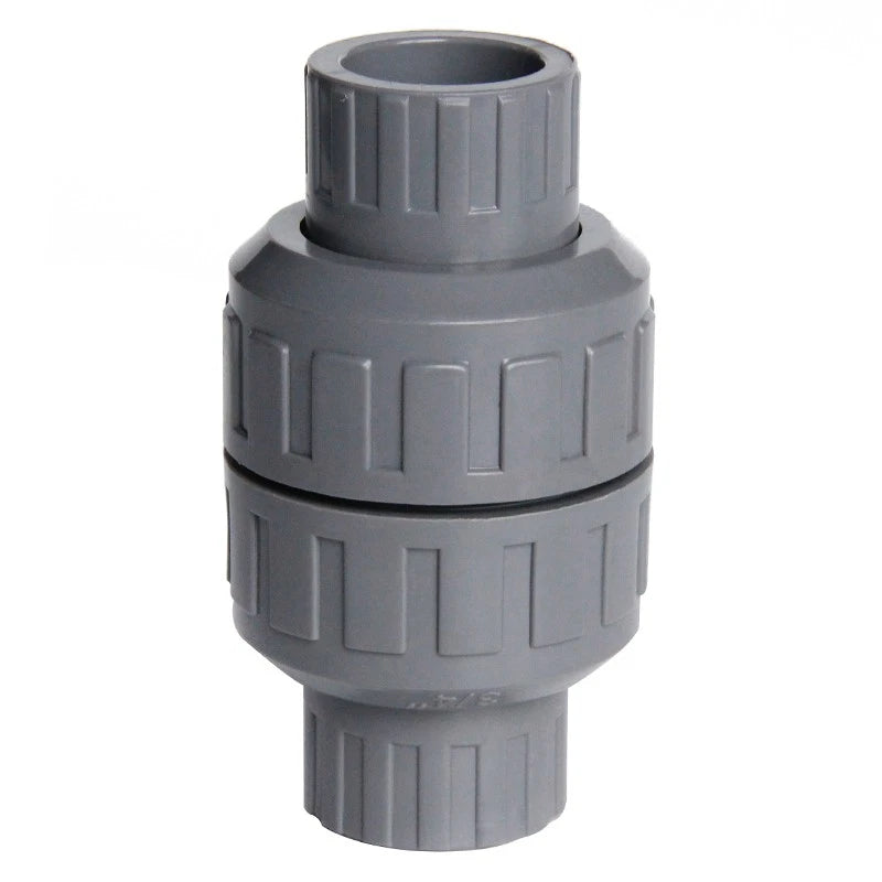 PVC One-way Spring Piston Flap Check Valve Pipe Fittings Ø 32 40 50 63 75 90mm