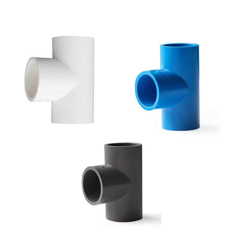 PVC Water Pipe Fittings Drainage Couplers Adapter Cross Tee Elbow 16mm-200mm