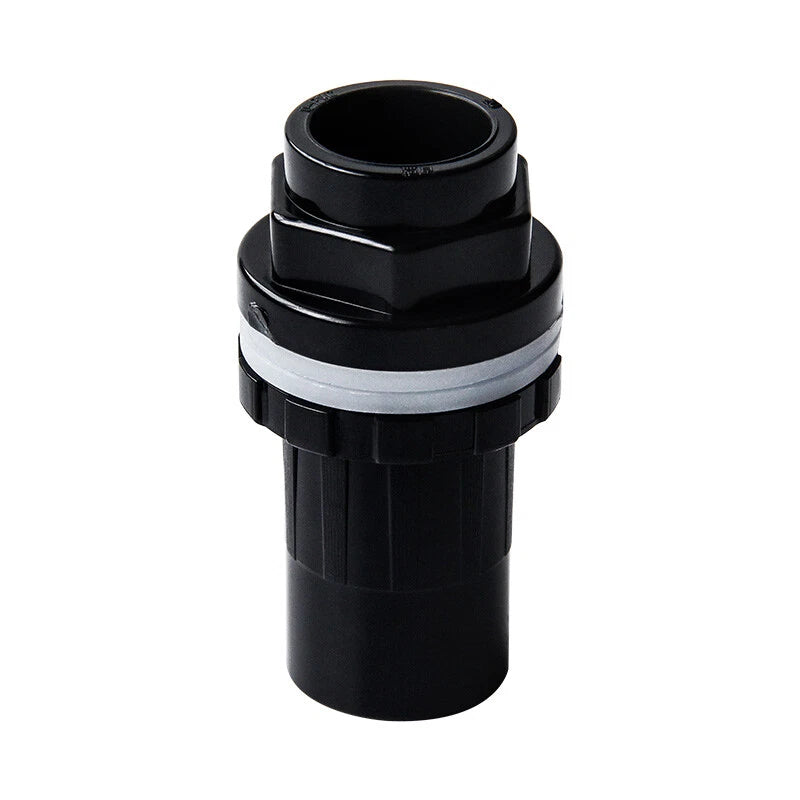 PVC 90° Elbow Pipe Fittings 20mm~50mm Tank Connector Bulkhead For Aquarium Black