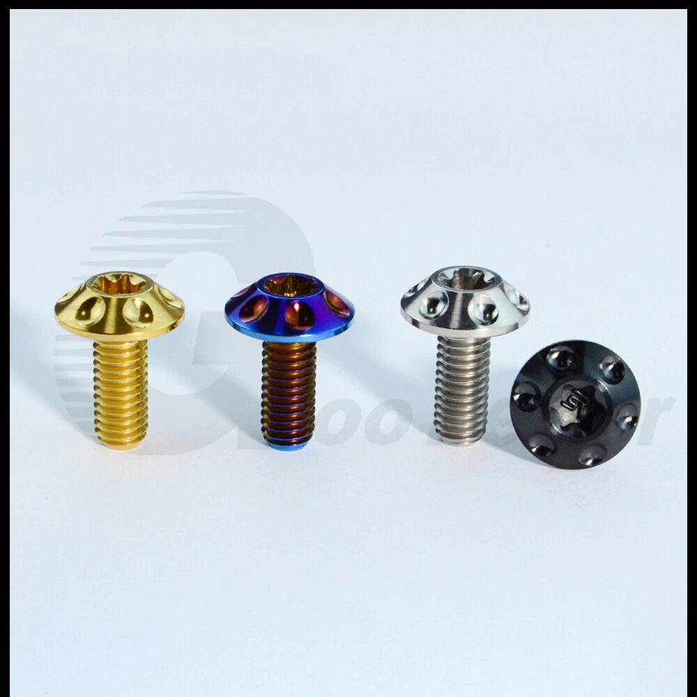 M6 x 15mm 20mm Titanium Motorcycle Decorative Bolt Torx Screws T30 Tuning Repair