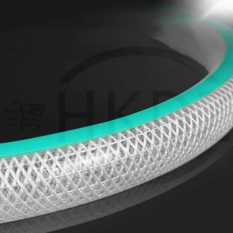 Clear Flexible PVC Hose — Fibre Reinforced Braided, Food Grade Water Oil Tube