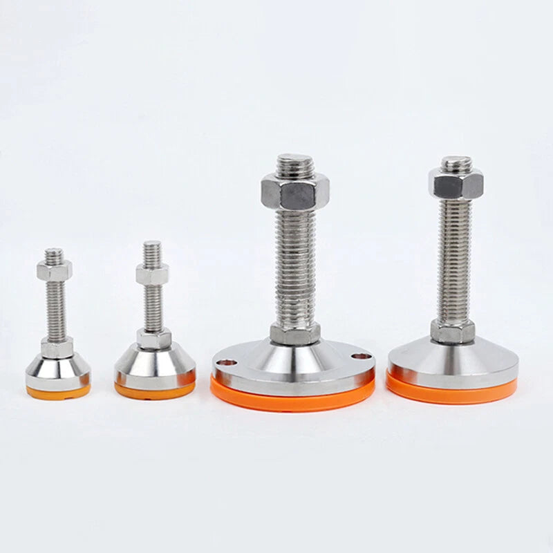 Anti‑Slip Heavy Levelling Machine Feet – Stainless Steel, Adjustable Height M8–M30 (30–200mm Lengths)