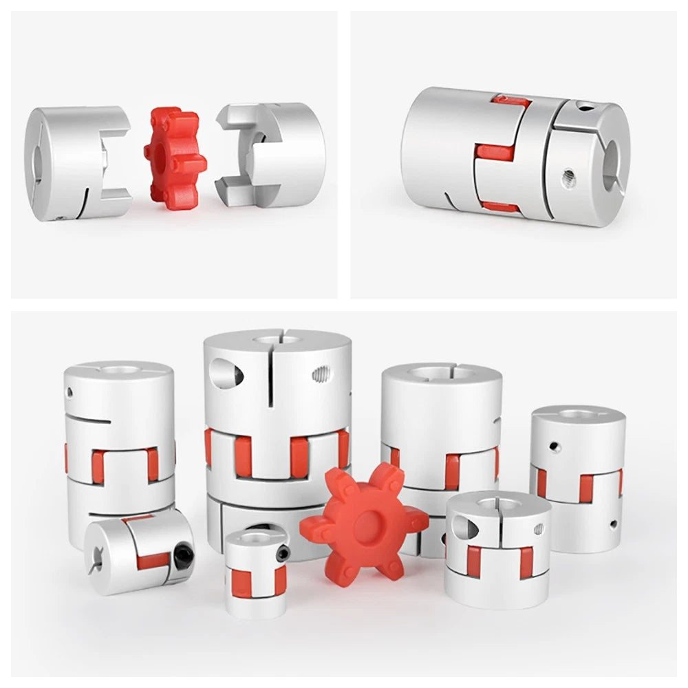 Bore 8mm to 22mm CNC Flexible Plum Coupling Shaft Coupler Connect D40 x L55/L66