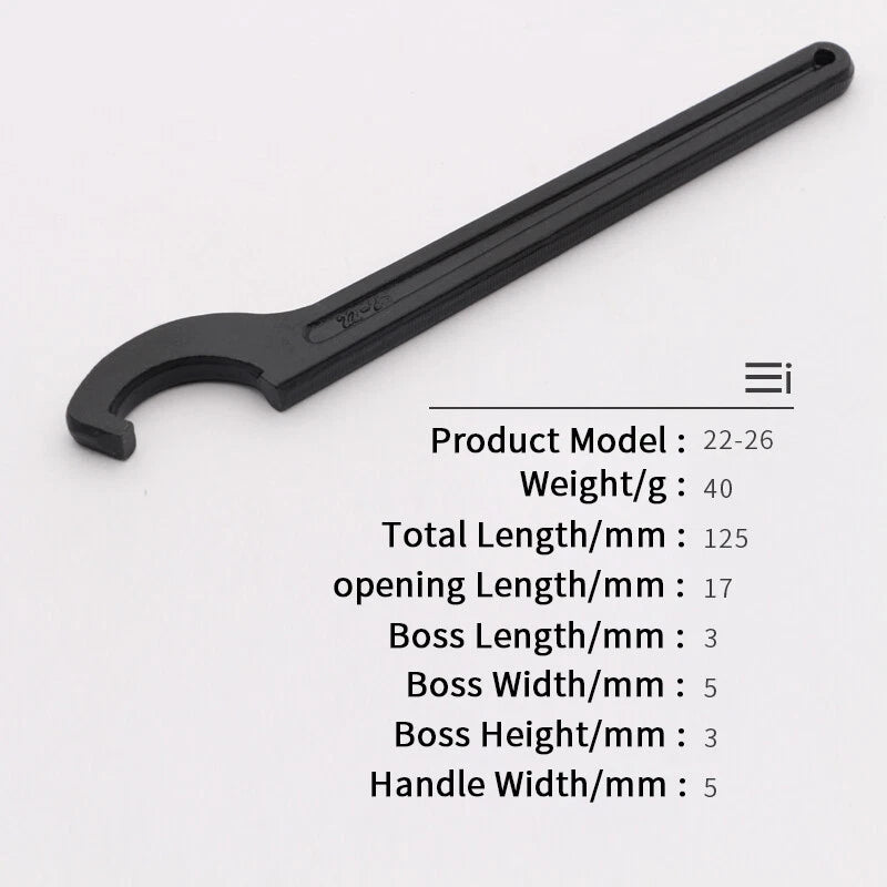 Adjustable Hook Spanner C Wrenches Metric Garage Motorcycle Repair 22mm-210mm