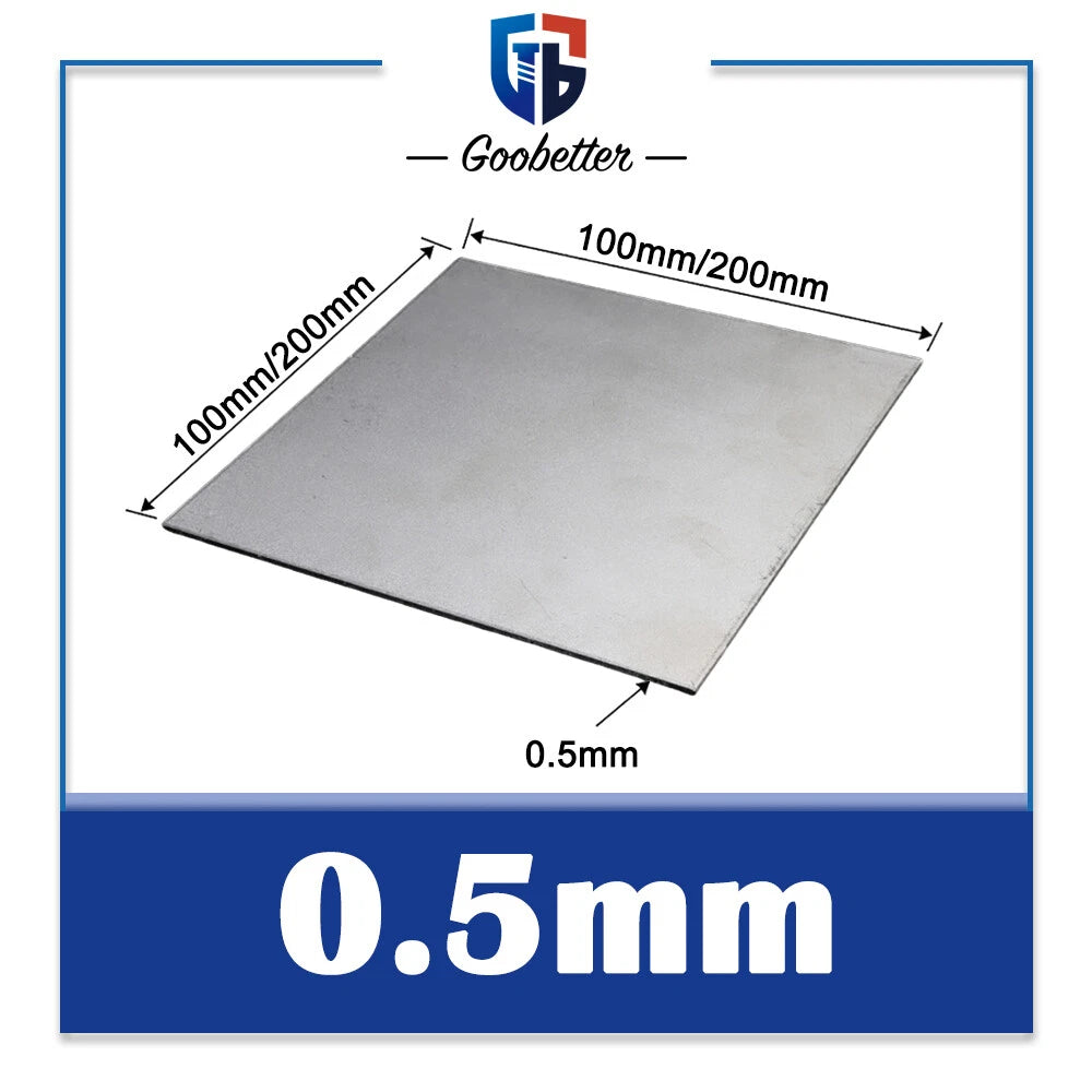 0.5/0.8/1/1.2~18mm Thick TA2 Pure Titanium Plate Ti Metal Sheet Board 100~200mm