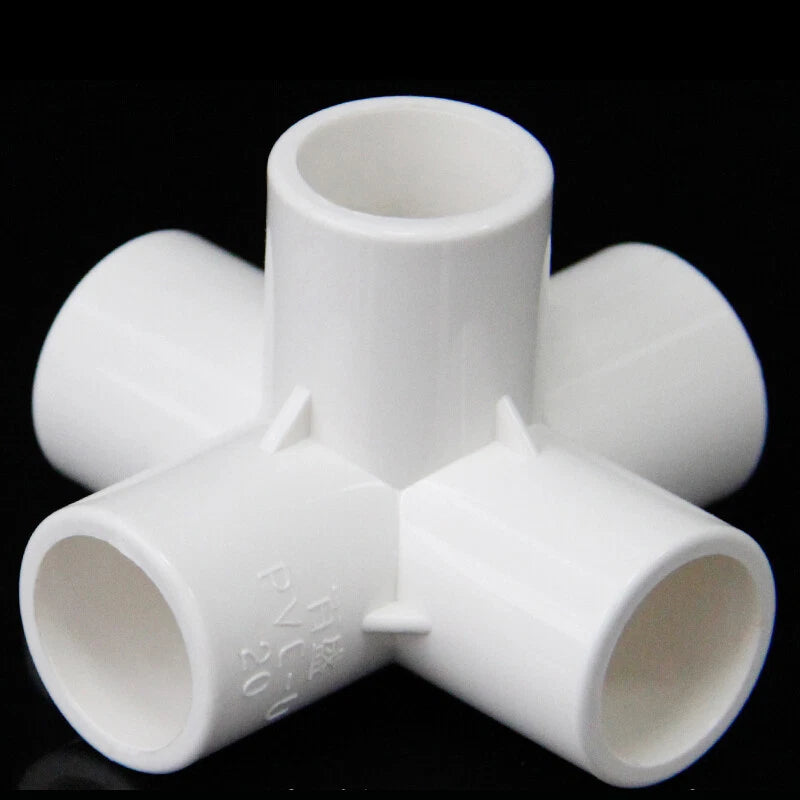 White PVC Metric Plumbing Fittings Pipe For Aquarium Fish Tank Pond Solvent Weld
