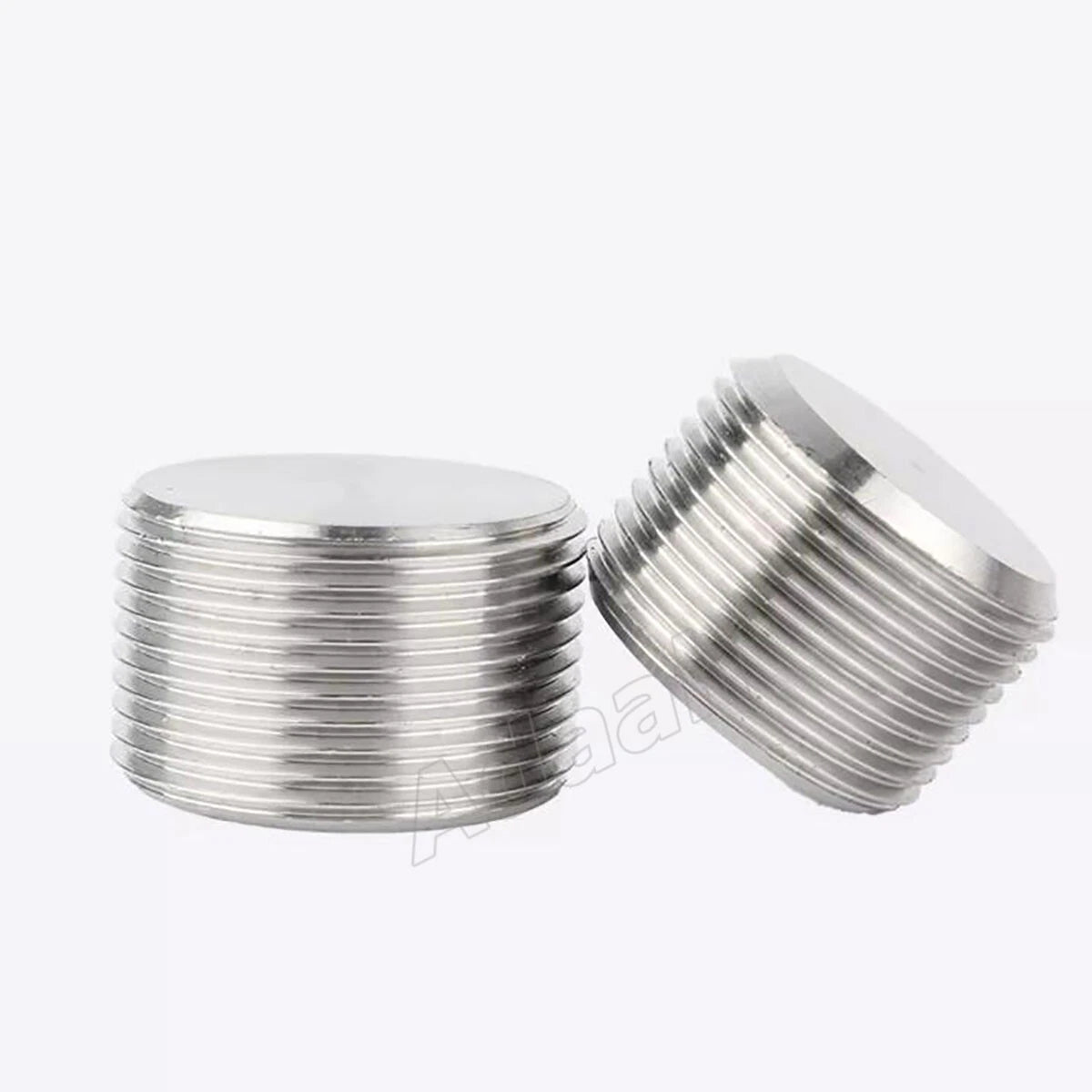 Male Allen Socket Pipe Plugs – 1/16" to 2" PT & NPT Threads, 304 Stainless Steel End Caps
