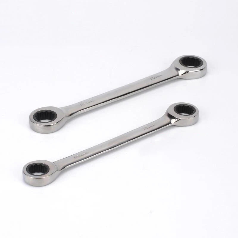 Ratchet Spanner Combination Double-End Metric Wrench Mirror Polished 6mm~24mm