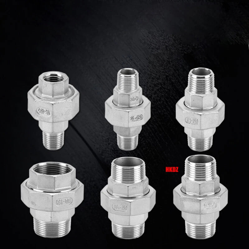 BSP Reducing Fittings 304 Stainless Steel Male Female Adaptor Straight Nipples
