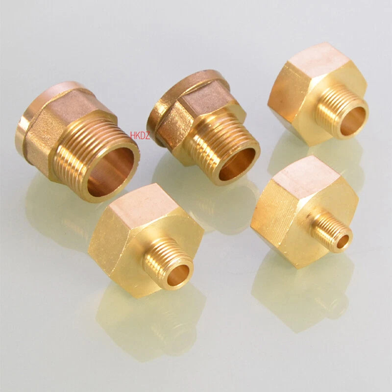 1 8" BSP Brass Reducing Fittings Female To Male Thread Connector Adaptor Coupler