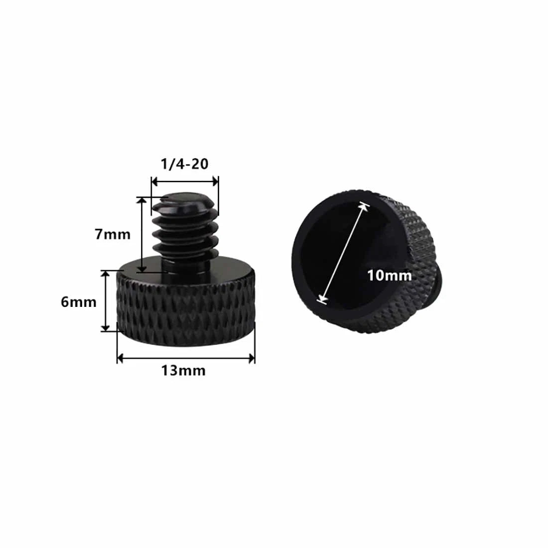 1/4" Camera Thumb Screws – Aluminum Alloy & Stainless Steel Pan Head Adapter Bolts - HomeDIYer