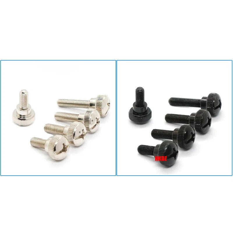 M3~M6 Phillips Carbon Steel Step Knurled Thumb Screws | Hand Grip Knob Bolts - HomeDIYer