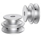 Aluminium Double Groove for O-Z V Belt Pulley Select Size 40mm, 50mm, 60mm OD