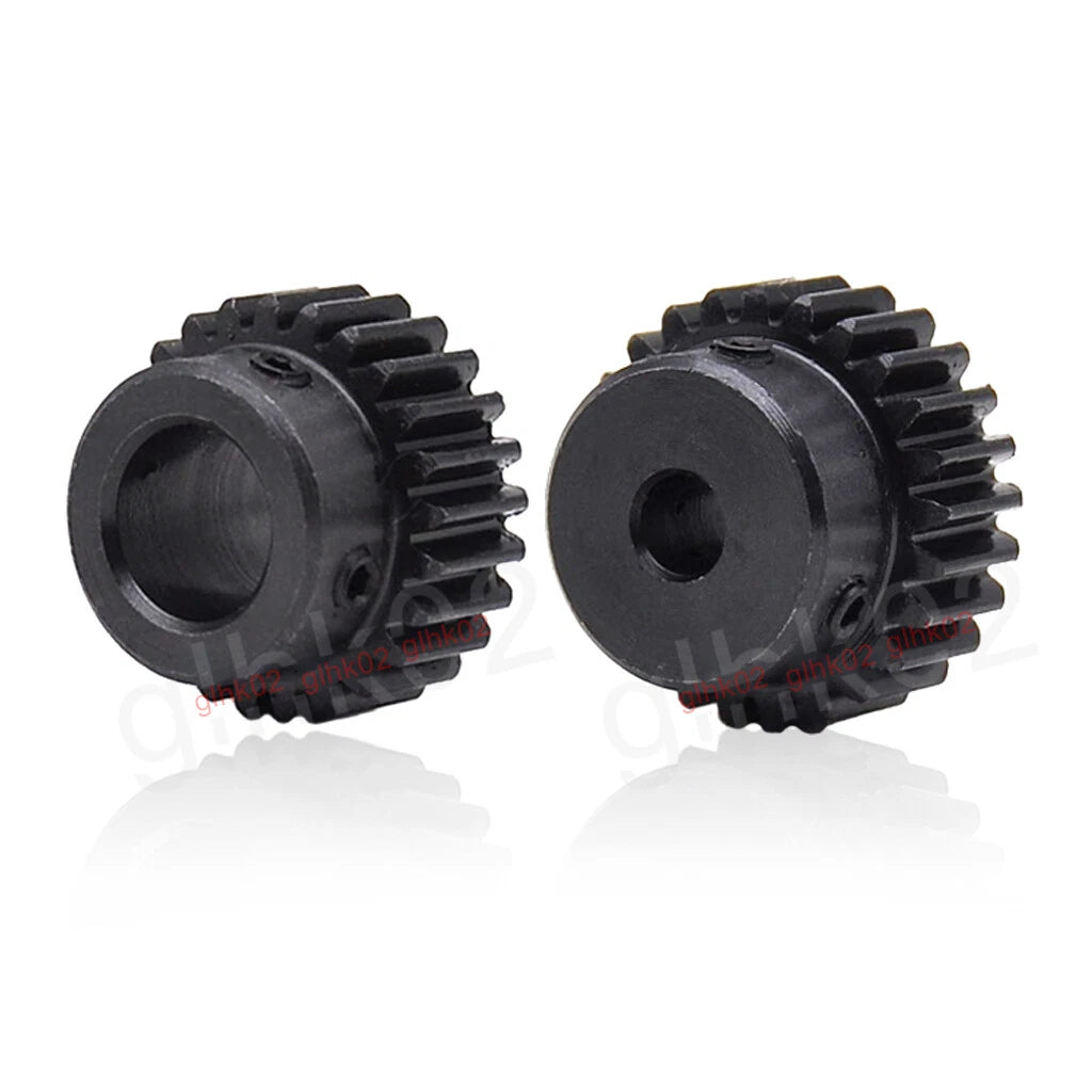 Mod1 Steel Pinion Gear Spur Gears 10-39 Teeth 4-20mm Bore With Screw Hardened