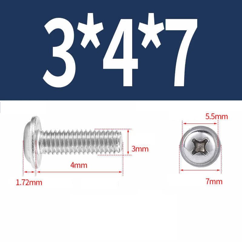 Phillips Flanged Pan Head Machine Screws 316 Stainless Steel M3 M4 M5 M6 - HomeDIYer