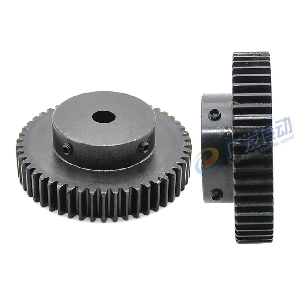 Mod1.5 Steel Pinion Gear Spur Gear 12-100 Teeth 4-25mm Bore With Screw Blackened