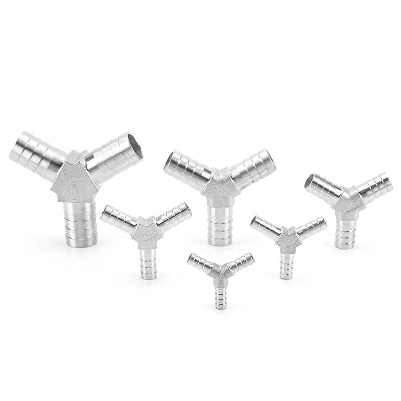 Stainless Steel Barb Hose Fittings — Straight, Elbow, Tee, Y-Piece & Cross