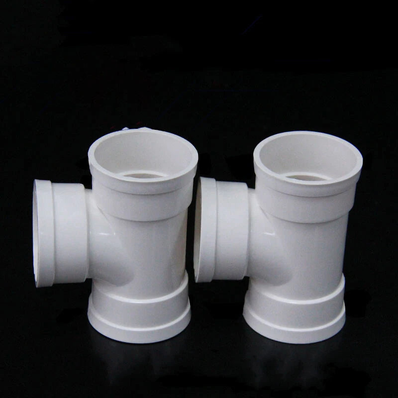 PVC Drain Pipe Connector Inspection Port Drainage Tube Fittings Reducer Adapters