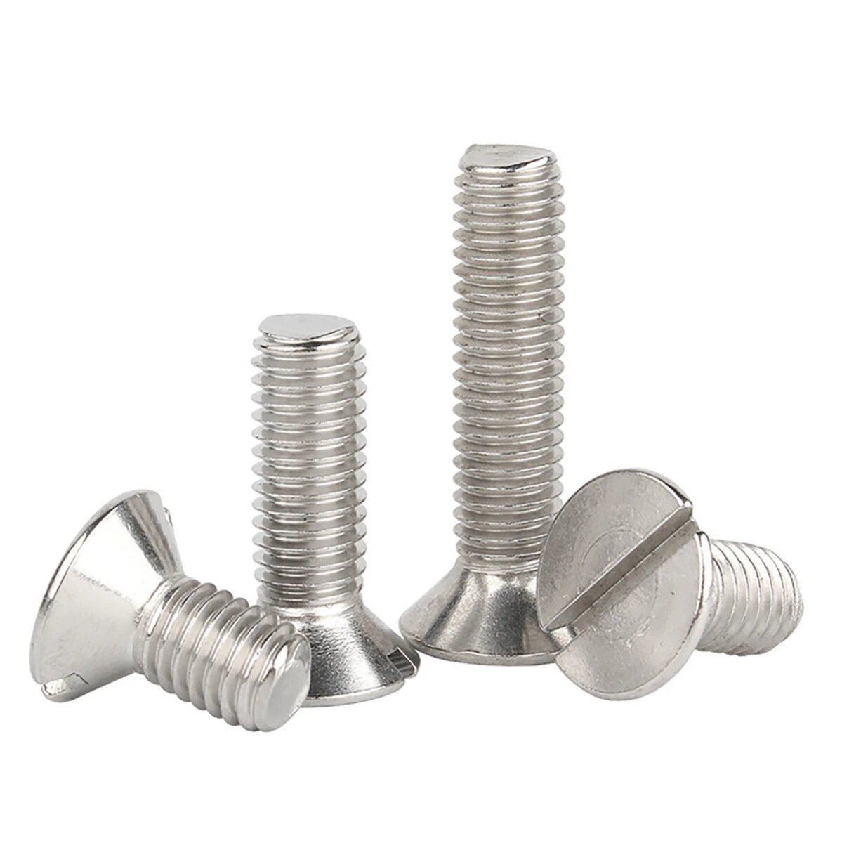 A2 Stainless Steel Slotted Countersunk Screws DIN 963 | M4 M5 M6 - HomeDIYer