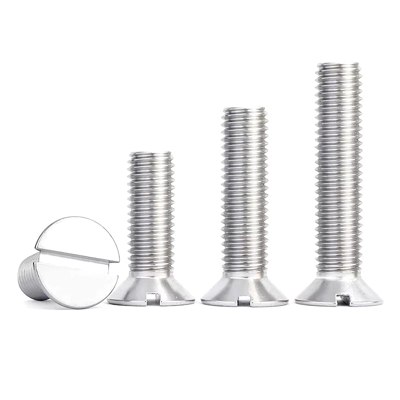 Countersunk Slotted Machine Screws M2–M8 | A2 Stainless Steel DIN 963