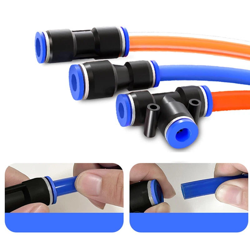 Nylon Push-Fit Pneumatic Connector | Speed Fit Air & Water Hose Fittings 4–16mm