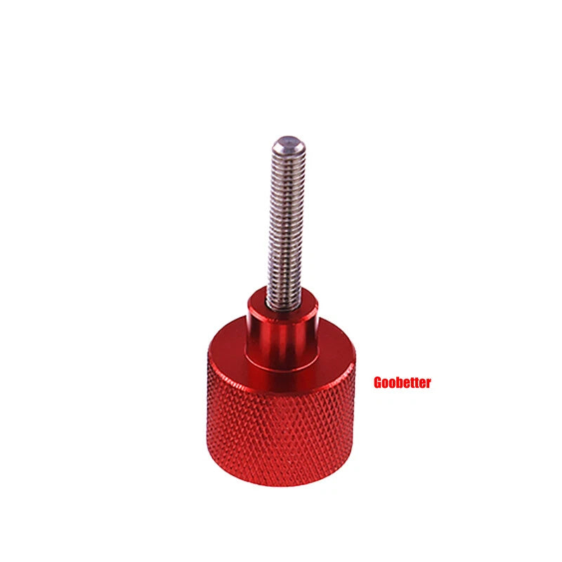 M3 Knurled Thumb Screws – Aluminium & Stainless Steel Hand Grip Knob Bolts | Black & Red