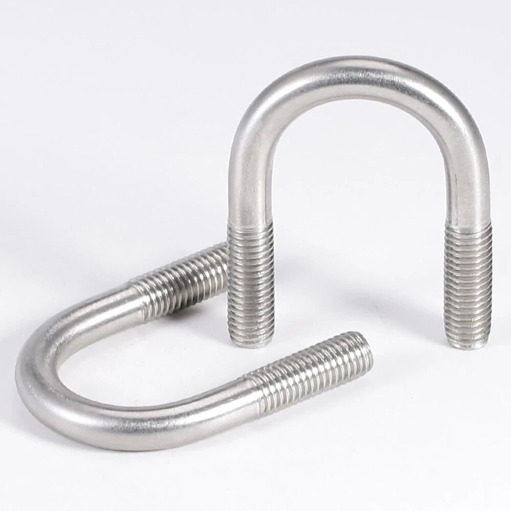 A2 Stainless Steel U - Bolts M6 M8 M10 M12 — Round Bend Pipe Clamp Bolt - HomeDIYer