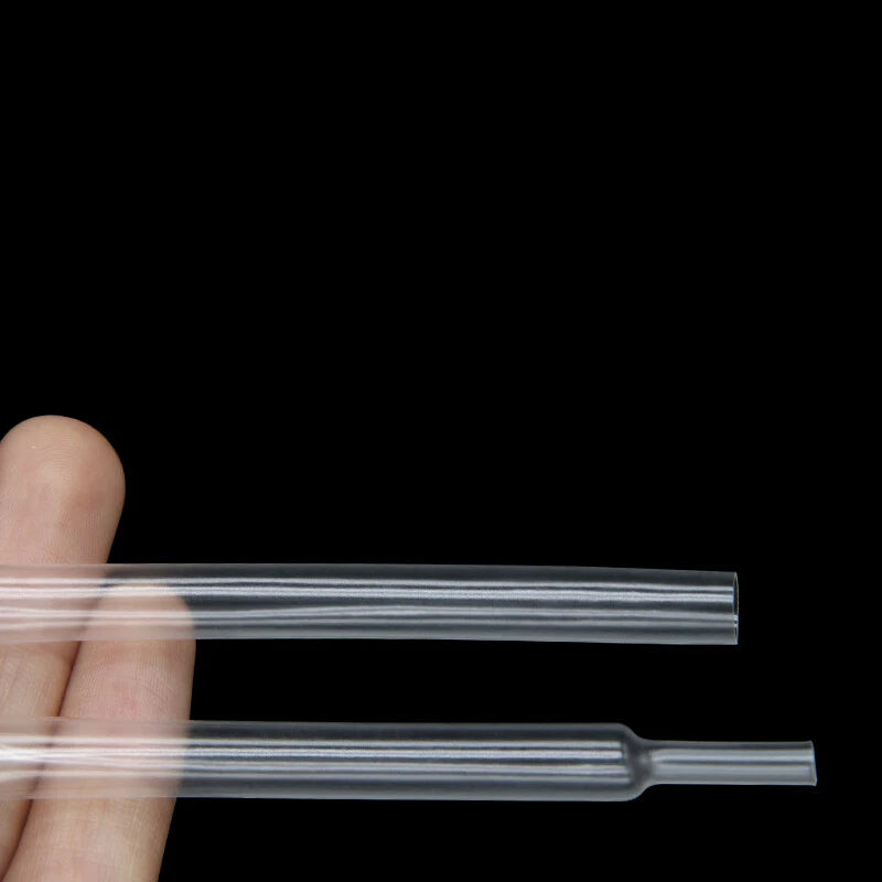 Clear Heat Shrink Tubing 2:1 Ratio — 1mm to 10mm, Multiple Lengths