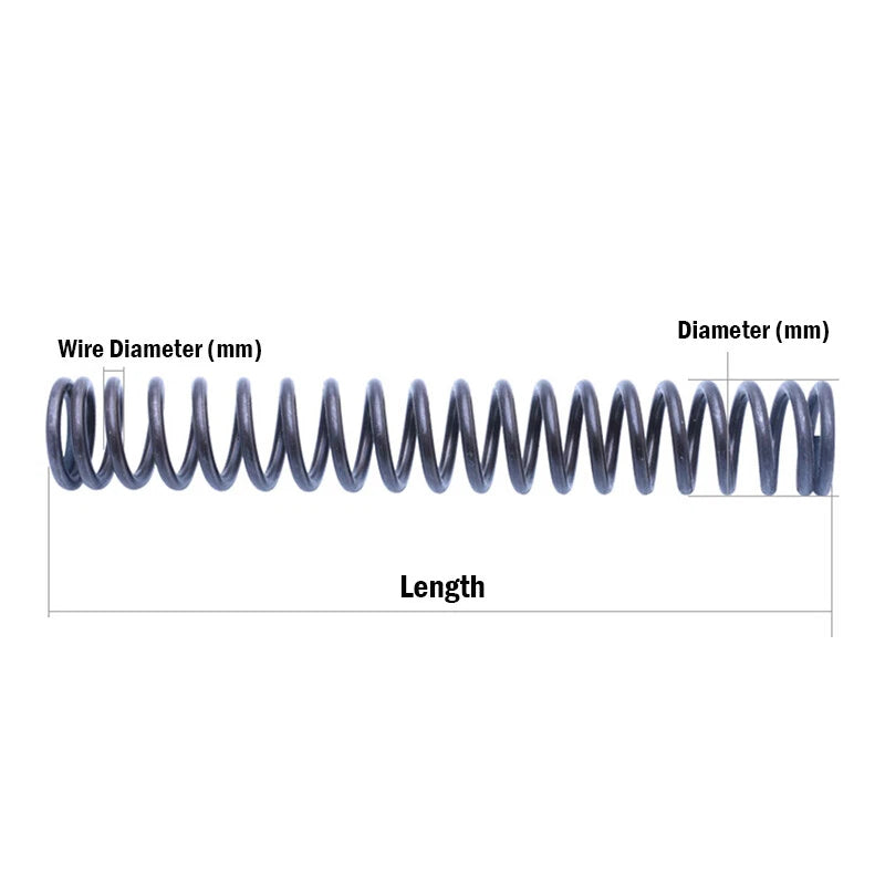 Compression Spring 3mm Wire Diameter 22-25mm Dia 20-100mm Length Pressure Spring