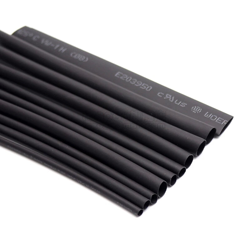 Black Heat Shrink Tubing 30mm–100mm | 2:1 Ratio Electrical Wire Sleeving