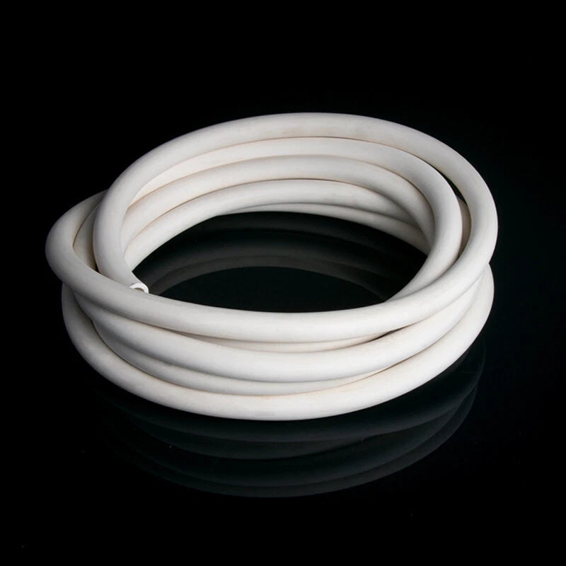 Flexible White Rubber Hose Pipe — Air, Water, Fuel, Petrol, Vacuum & Oil Tubing