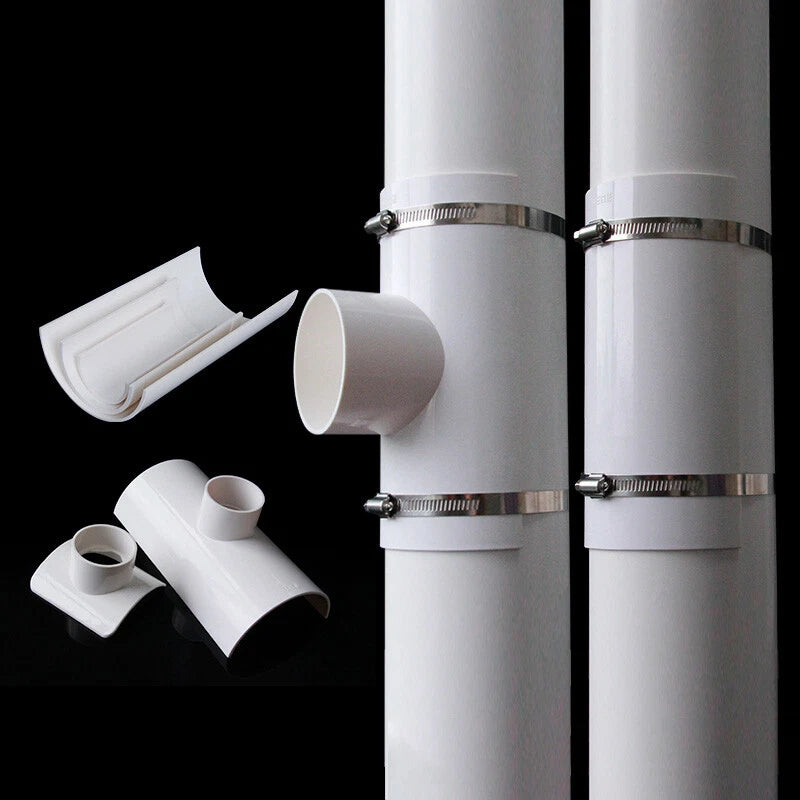 PVC Repair Pipe Fitting Reducing Tee Reducer Drain Pipe Fittings White 50-200mm