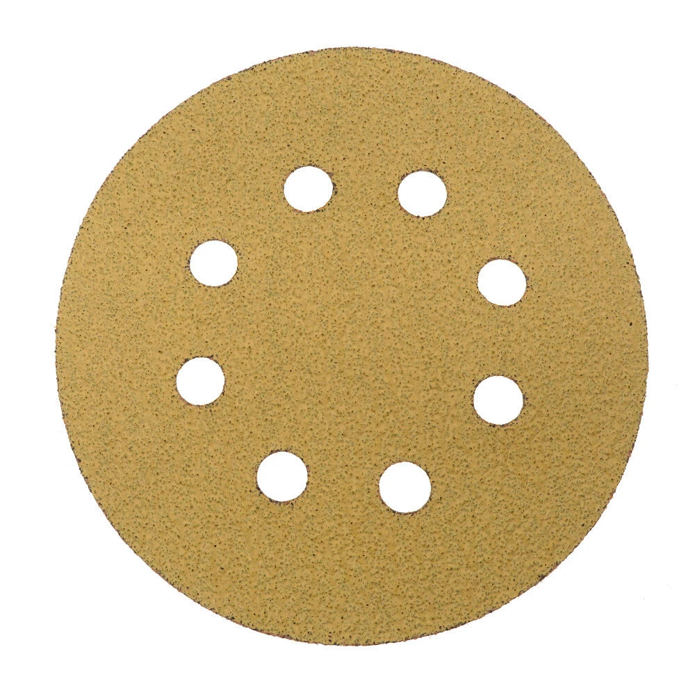 8 Hole 125mm Hook and Loop Sanding Discs 40 - 1000 Grit 5 inch Orbital Sandpaper