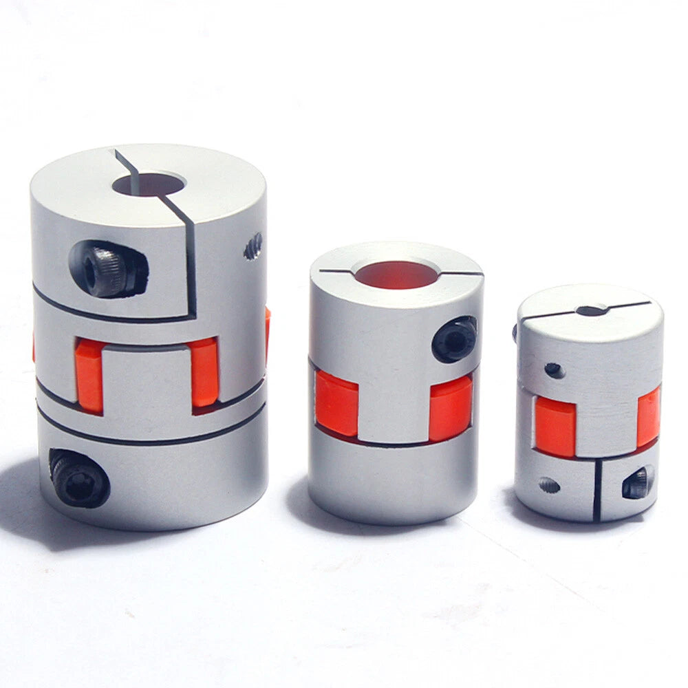 Flexible Plum Spider Jaw Coupling CNC Shaft Coupler Stepper All Bore Sizes
