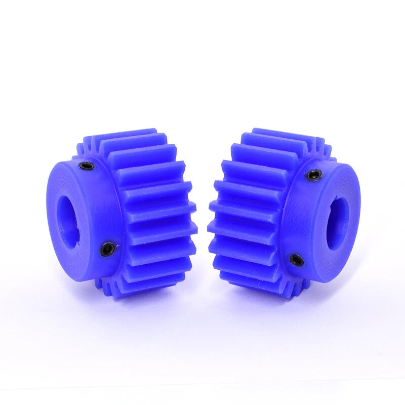 2 Module 2M Nylon Spur Gear 15-30T Bore 5-25mm Pinion Gear With Step Motor Gears
