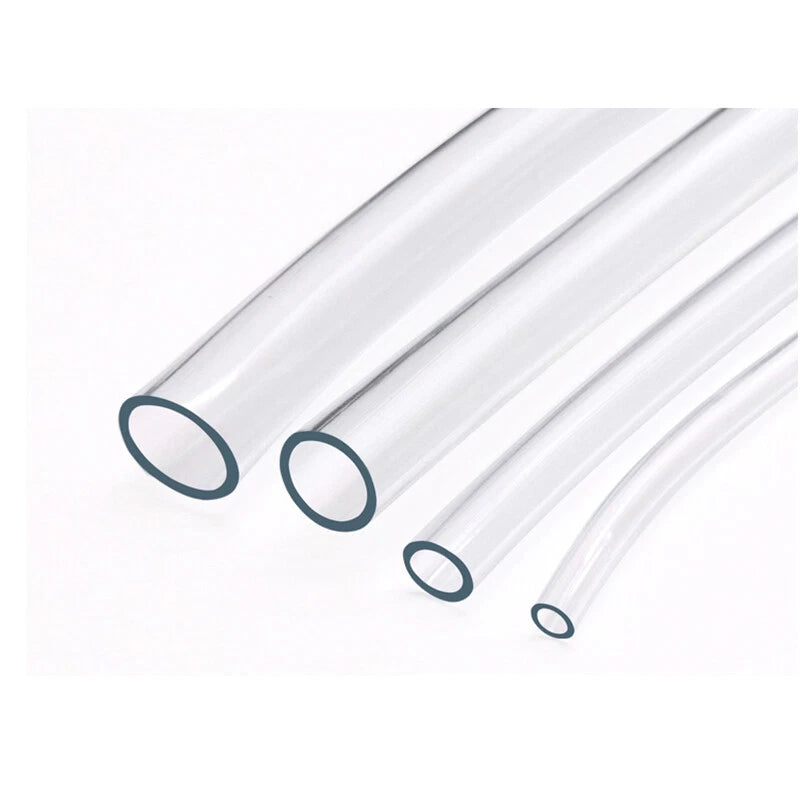 Clear Soft PVC Tubing Transparent Flexible Hose Pipe — 3mm to 25mm ID, Cut to Length