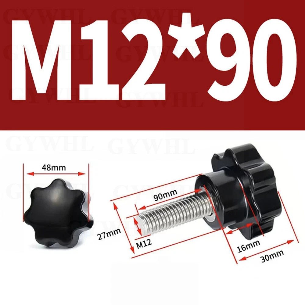 Star Bakelite Thumb Screws – Hand Clamping Knob Bolts, Stainless Steel Thread M3 to M12 - HomeDIYer